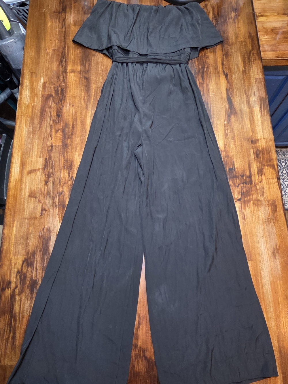1.state Women's Strapless Wide-Leg Jumpsuit Women's M Preppy Whimsigoth NWT - Picture 3 of 7